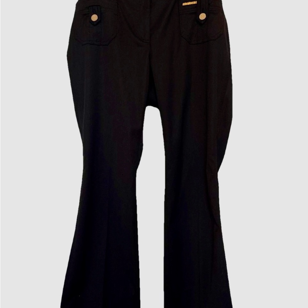 Roberto Cavalli Elegant Black Flare Trousers